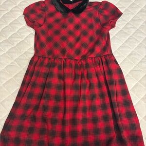 Polo by Ralph Lauren Red and Black Plaid Kids Dress
